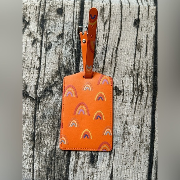 Accessories - Rainbow multicoloured luggage tag pattern new holiday travel accessories